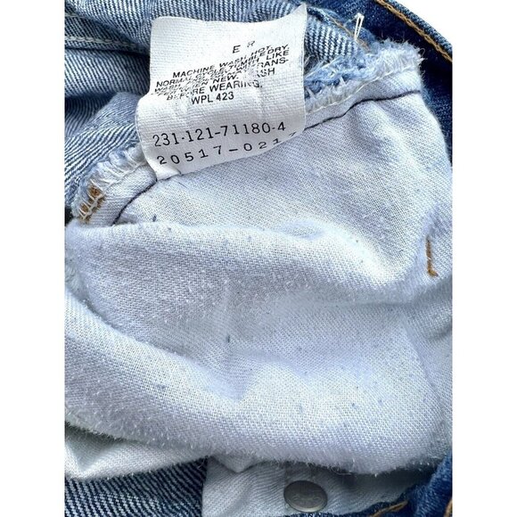 Vtg Levis 517 0217 Orange Tab Jeans 36x34 actual 34x32 dark straight leg mens - Picture 9 of 12